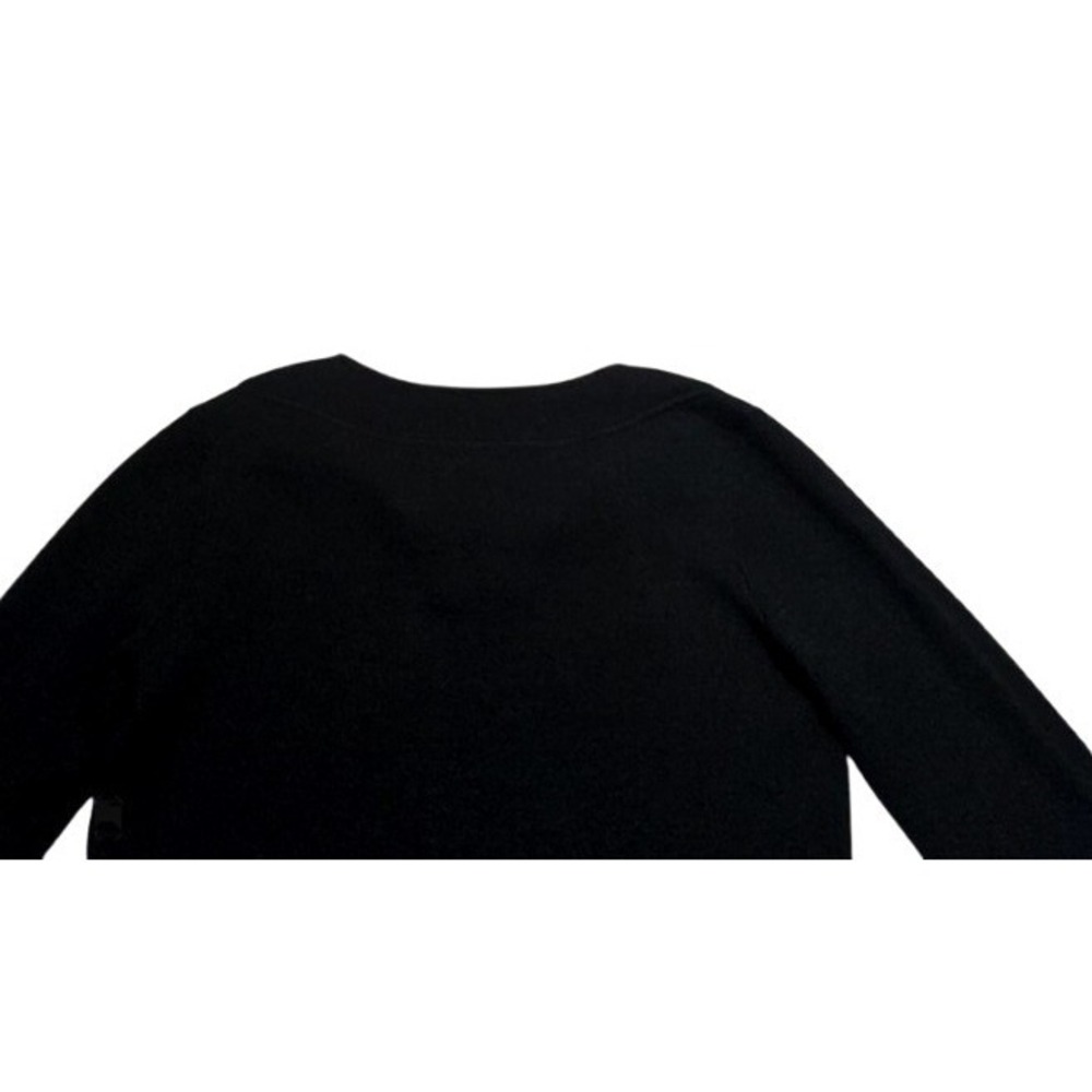 Vineyard Vines Wool Dress Sz S / 6 Sweater Black Merino Coastal Sailor Tunic Top - Picture 5 of 6